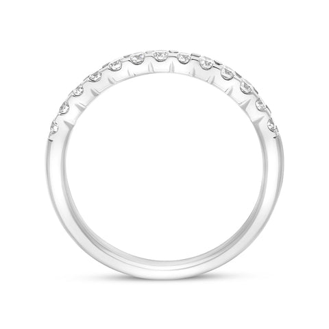 Platinum 0.34ct Diamond Half Eternity Ring