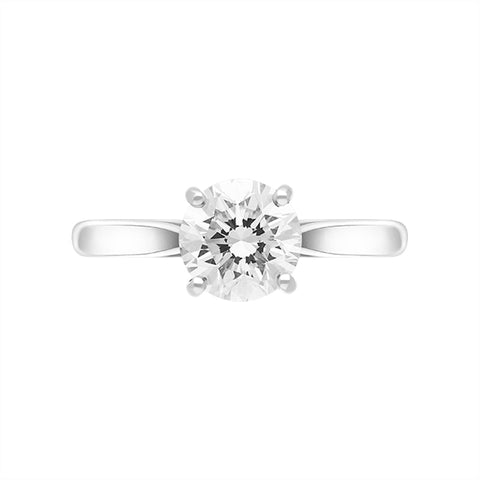 Platinum 1.50ct Diamond Round Brilliant Cut Solitaire Ring