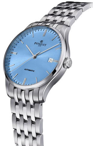 Perrelet Weekend 3 Hands Ice Blue Bracelet Watch