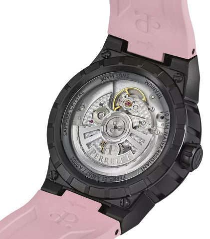 Perrelet Turbine Titanium Pink Flamingo Watch