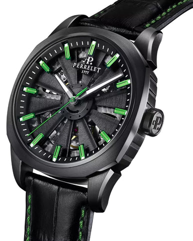 Perrelet Turbine Urban Skeleton 3 Hands Watch