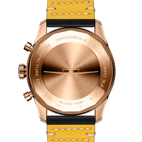 Breitling Classic AVI Chronograph 42 P-51 Mustang Red Gold Watch