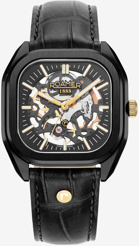 Roamer Mechano Black Skeleton Watch