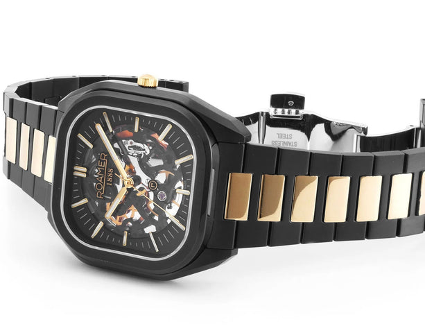 Roamer Mechano Black Skeleton Watch