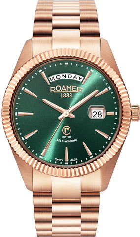 Roamer Watch Primeline Day Date Green 981662 49 75 90