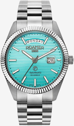 Roamer Watch Primeline Day Date II Marine Blue 981666 41 05 50