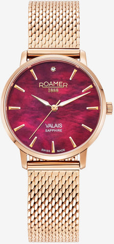 Roamer Watch Valais Red MOP Ladies 989847 46 60 05