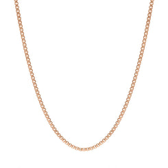 Rose Gold Plated Sterling Silver 30 Inch Box Chain SC973_30