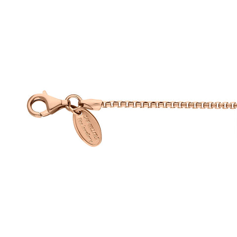Rose Gold Plated Sterling Silver 30 Inch Box Chain
