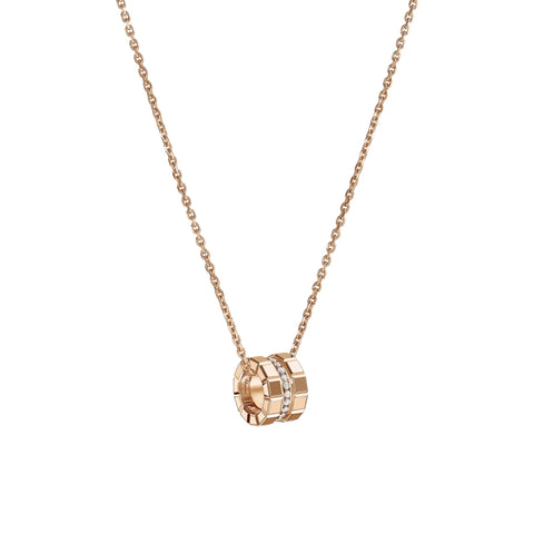 Chopard Ice Cube 18ct Rose Gold Diamond Pendant