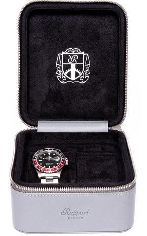 Rapport Watch Case Hyde Park 2 Grey Zip D264