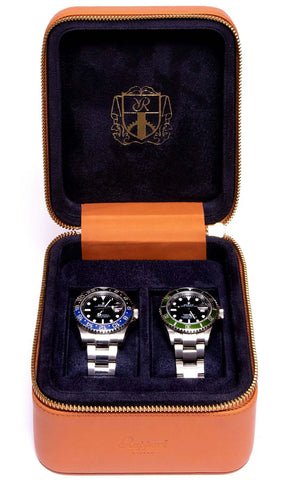 Rapport Watch Case Hyde Park 2 Tan Zip D262