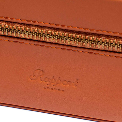 Rapport Watch Case Hyde Park 2 Tan Zip