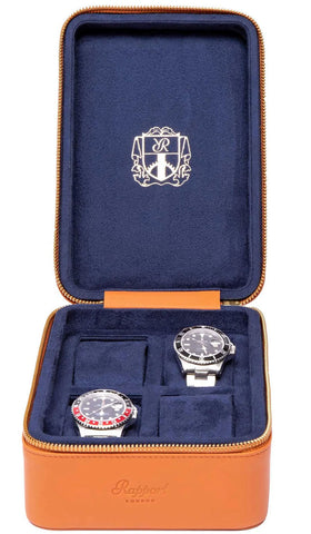 Rapport Watch Case Hyde Park 4 Tan Zip D272