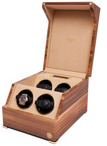 Rapport Watch Winder Perpetua III Quad Walnut W584