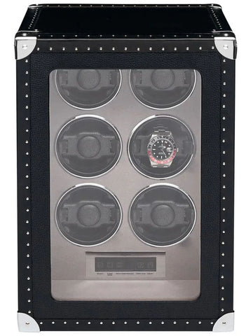 Rapport Watch Winder Roamer 6 Leather Black