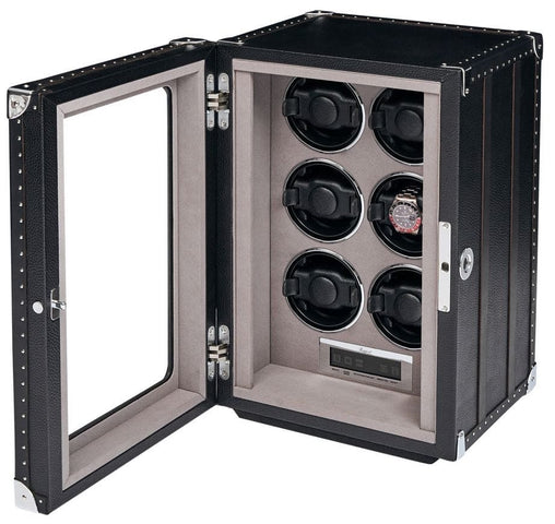 Rapport Watch Winder Roamer 6 Leather Black W656