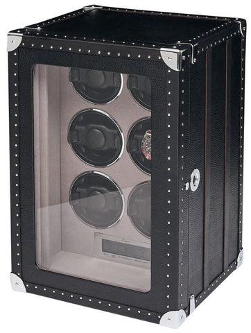 Rapport Watch Winder Roamer 6 Leather Black