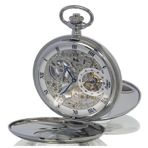 Rapport Pocket Watch Mechanical Half Hunter Silver Tone