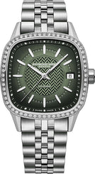 Raymond Weil Watch Freelancer 60 Lab Green Ladies Bracelet 2490-STS-52051