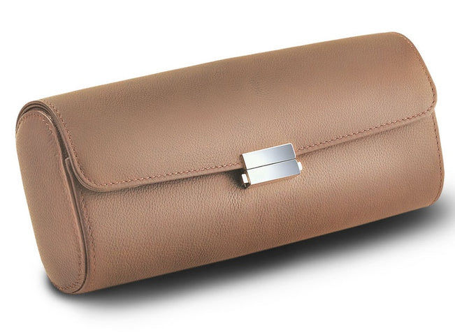 Scatola del Tempo Watch Case Viaggio Pochette Chestnut 04064.CSIL