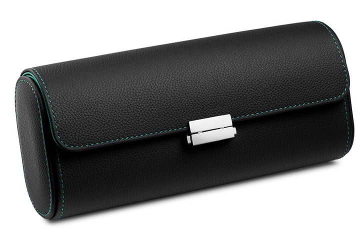 Scatola del Tempo Watch Case Viaggio Pochette Black Blue Tiffany