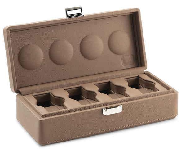 Scatola del Tempo Watch Case Valigetta 4 Chestnut 05002.CSIL