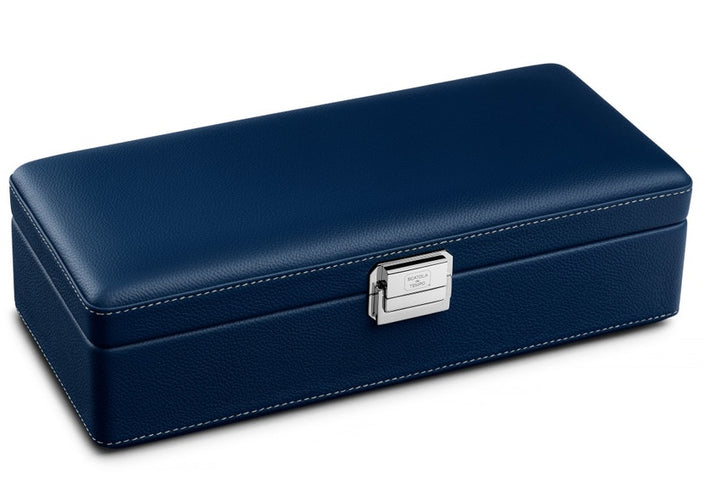 Scatola del Tempo Watch Case Valigetta 4 Blue Off White