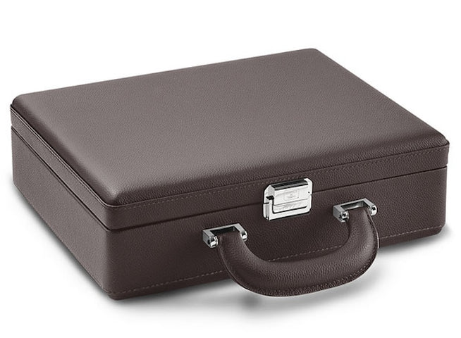 Scatola del Tempo Watch Case Valigetta 8 Handle Chocolate