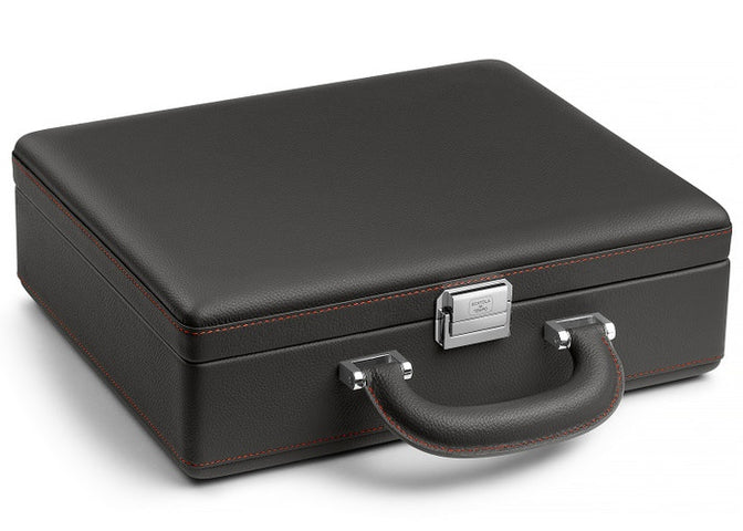 Scatola del Tempo Watch Case Valigetta 8 Handle Grey Orange