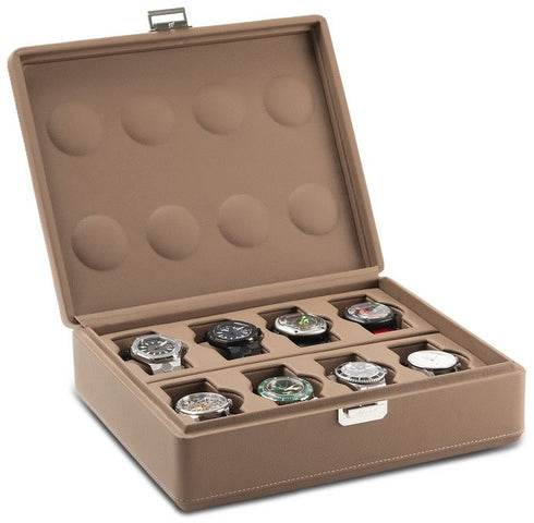 Scatola del Tempo Watch Case Valigetta 8 Chestnut 05017.CSIL