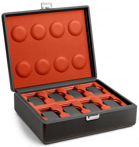 Scatola del Tempo Watch Case Valigetta 8 Grey Orange 05017.GASIL