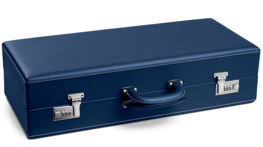 Scatola del Tempo Watch Case Valigetta 32 Blue Off White