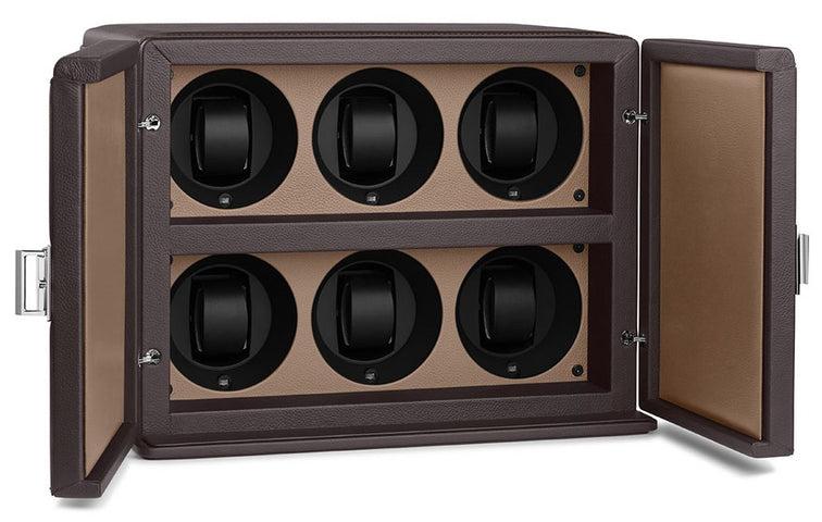 Scatola del Tempo Watch Winder Rotore 6 Bi Colour 02071.MCSIL