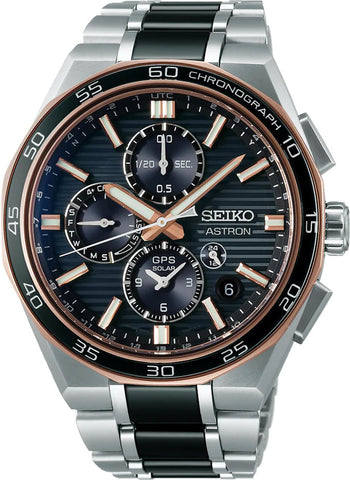 Seiko Astron Watch GPS Solar Dual-Time Chronograph Limited Edition SSH180J1