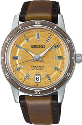 Seiko Presage Style 60's Golden Yellow Watch SRPL75J1