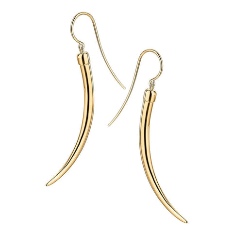 Shaun Leane No. 1 Yellow Gold Vermeil Sterling Silver Medium Drop Earrings, SA093.YVNAEOS