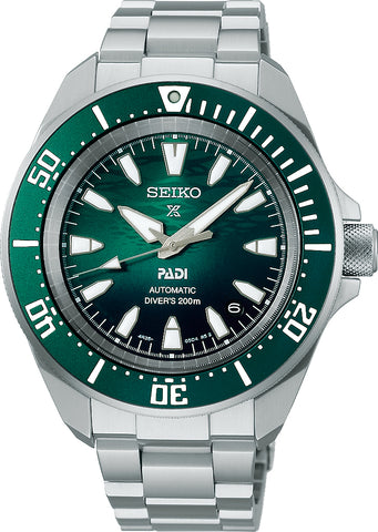 Seiko Prospex PADI 60th Anniversary 4R Compact Mechanical Divers Underwater Green Watch SRPL53K1