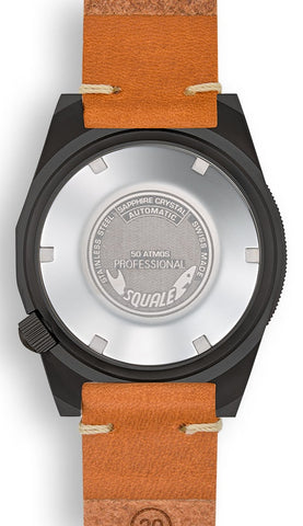 Squale 1521 PVD Leather Watch