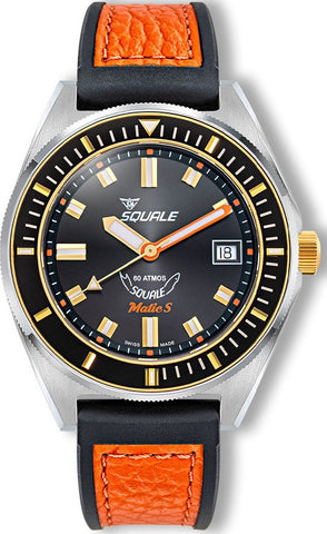 Squale Matic S Two Tone HydroLeather Watch MATICGBKBK.RLOR