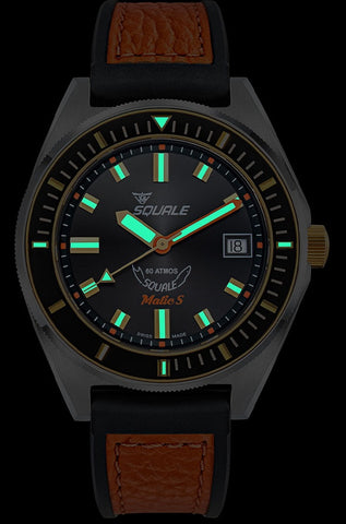 Squale Matic S Two Tone HydroLeather Watch