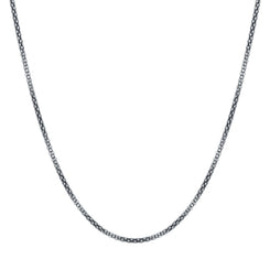 Sterling Silver 18 Inch Oxidised Tube Chain With Extender SC969OX_18