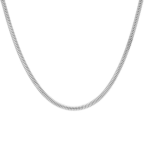 Sterling Silver 18 Inch Squared Snake Chain SC943_18