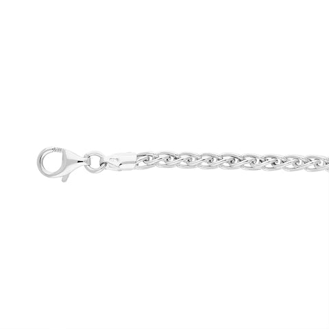 Sterling Silver 20 Inch Large Spiga Chain
