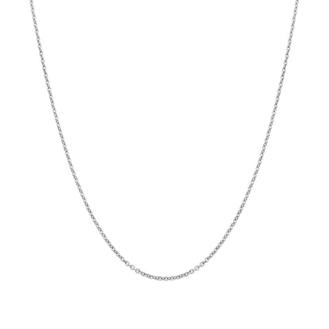 Sterling Silver 20 Inch Trace Link Chain With Adjustable Slider SC979_20