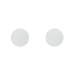 Sterling Silver Carrara 8mm Round Stud Earrings, E1345.