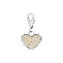 Sterling Silver Coquina Barbados Heart Clip Charm, G786