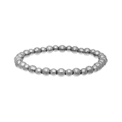 Sterling Silver Mirrored Bead Bracelet B834OX