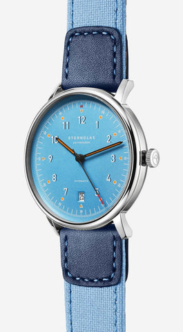 Sternglas Lumatik Automatic Light Blue Watch