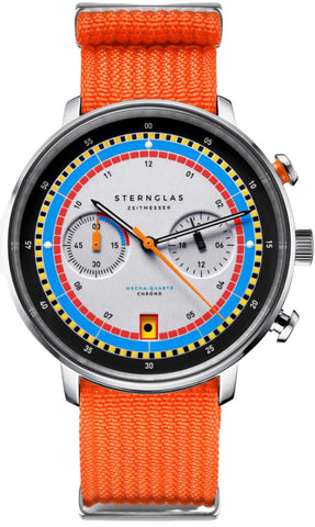 Sternglas Watch Hamburg Chrono Regatta White S01-HC36-FI02